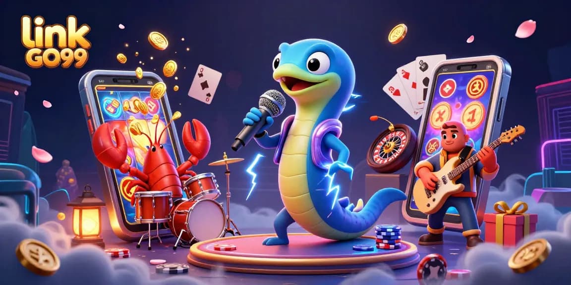 Experience the excitement of the underwater casino stage featuring link GO99 with vibrant characters and dynamic game elements.