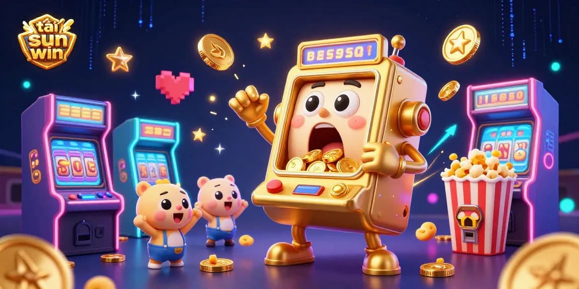 Play and win big with tải sun win featuring a vibrant 3D slot machine scene that delights and excites.
