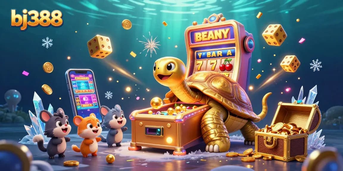 Experience the thrilling games at bj388's online casino with vibrant 3D illustrations and engaging characters.