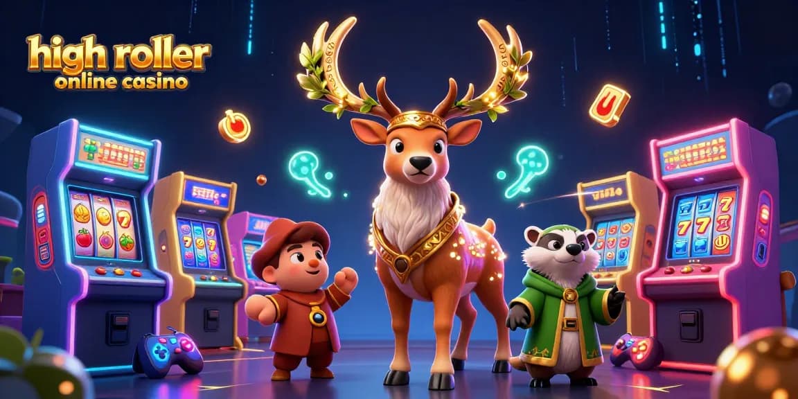Spin to win at a high roller online casino featuring vibrant characters and dynamic game elements.