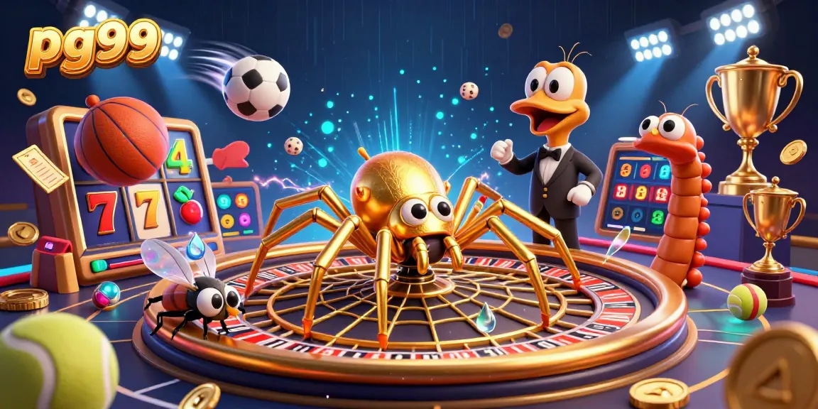 Experience thrilling bets at pg99 while betting on the golden spider’s roulette web.
