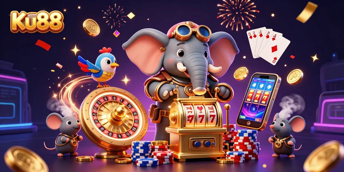 Engage in thrilling gameplay at Ku88 with 3D steampunk characters and dynamic casino elements.