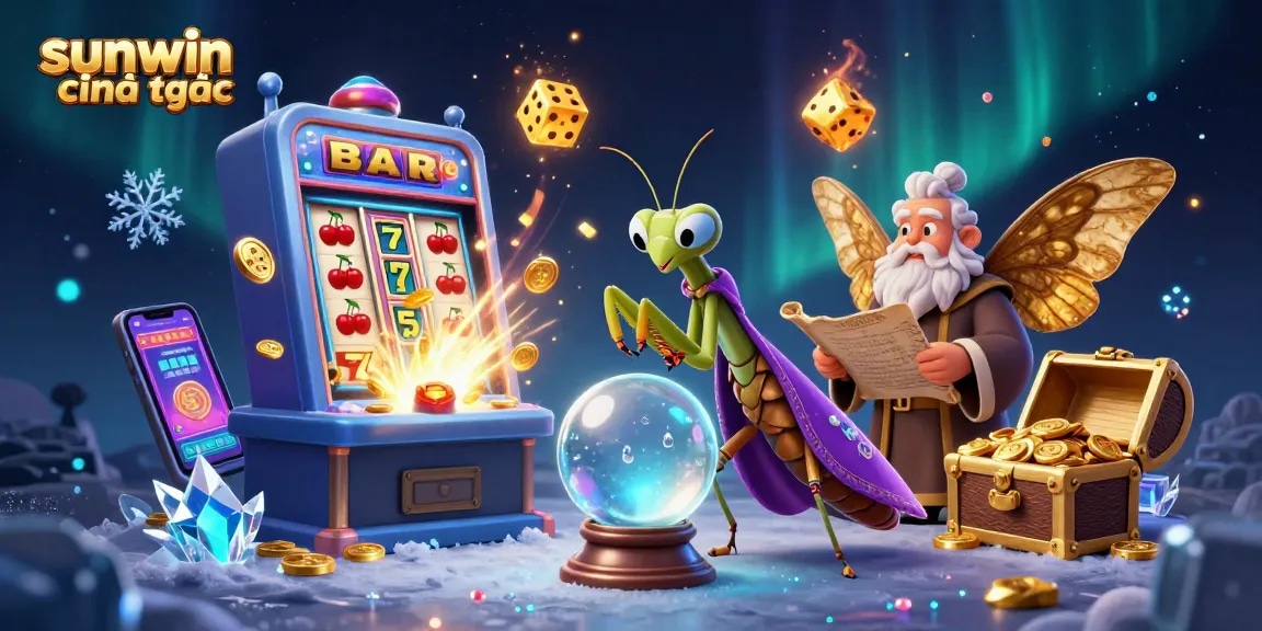 Spin and win at sunwin chính thức with 3D characters celebrating jackpot excitement!